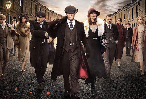 promotional shot of the cast of Peaky Blinders
